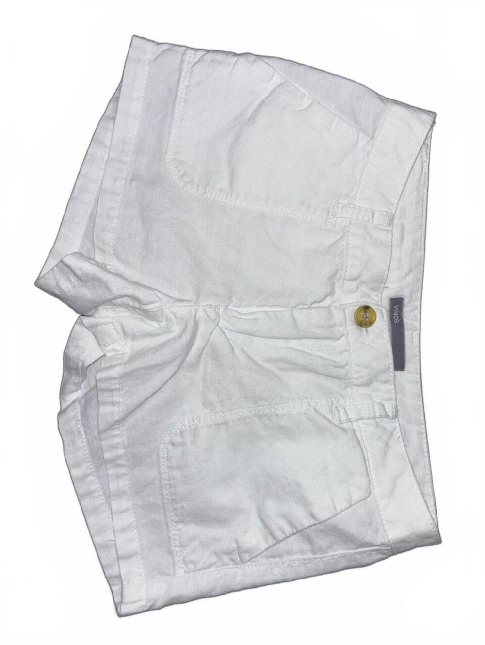 Vince Kids white utility-style shorts